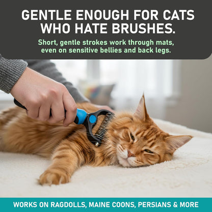 lightweight ergonomic handle with non-slip rubber base for stability while brushing