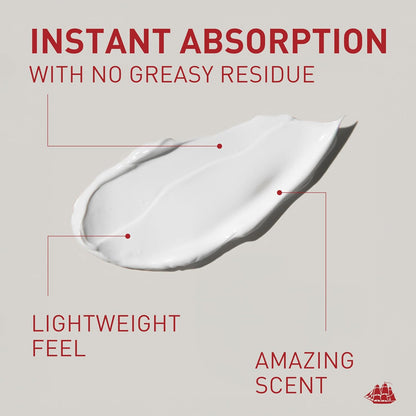 lightweight fast-absorbing formula with no greasy residue