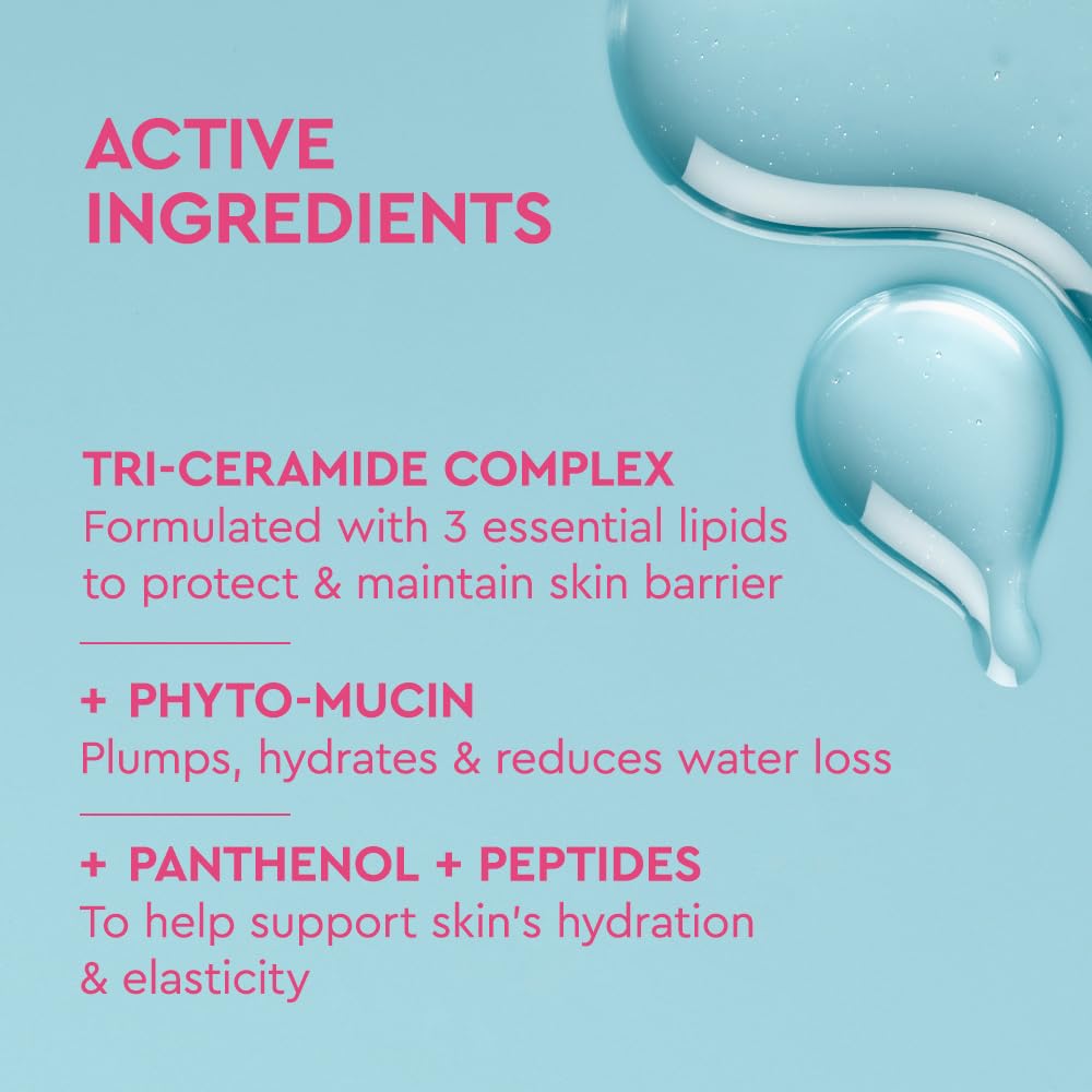 lightweight gel texture with non-sticky finish optimized for layering under makeup