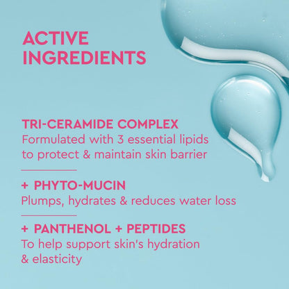 lightweight gel texture with non-sticky finish optimized for layering under makeup