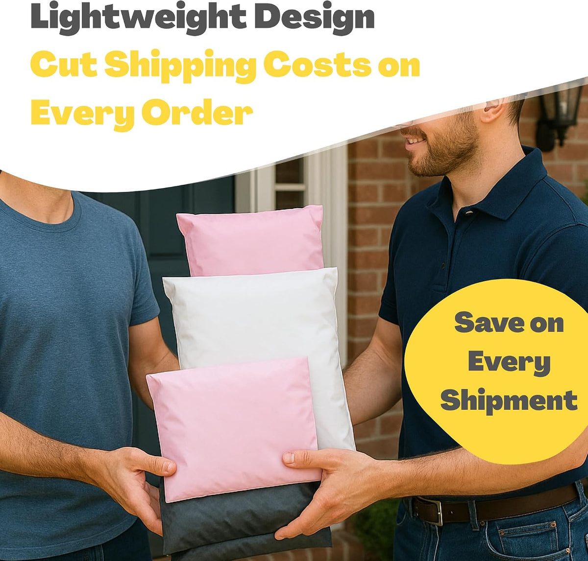 Lightweight Mailing Envelopes for Bedroom Office Order Processing – 30 Pack Multi-Size Plastic Mailers to Streamline Daily Shipments