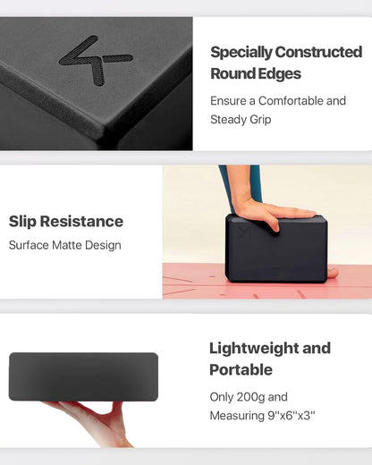 lightweight microporous foam construction at approximately 7 ounces per block