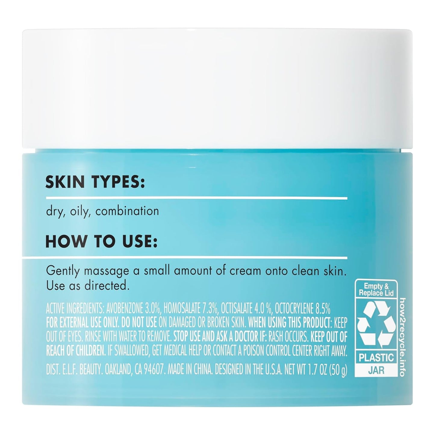 lightweight, non-greasy, quick-absorbing cream formula