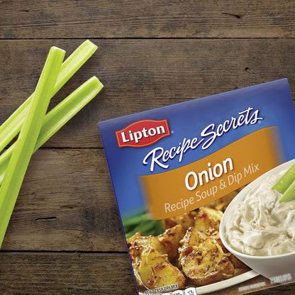 Lipton Recipe Secrets Onion Soup and Dip Mix – Thoughtful Hostess Gift Pack for Party Entertainers and Hosts