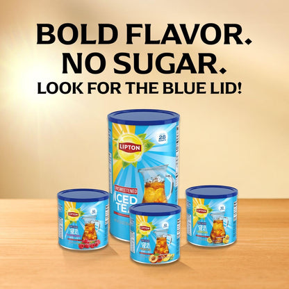 Lipton Sugar-Free Peach Iced Tea Powder – Guilt-Free Afternoon Refreshment for Dieters and Diabetics