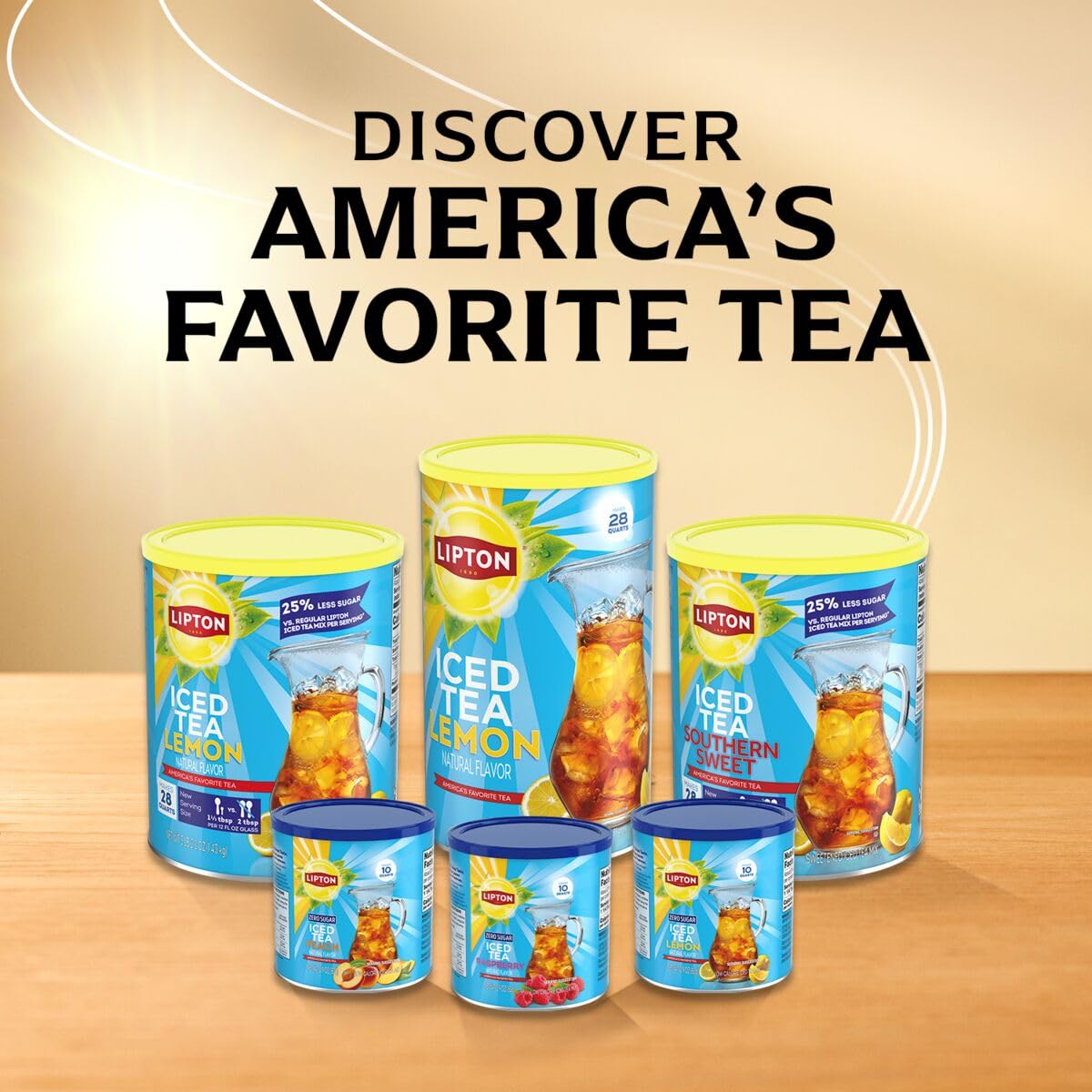 Lipton Sugar-Free Peach Iced Tea Powder – Guilt-Free Afternoon Refreshment for Dieters and Diabetics
