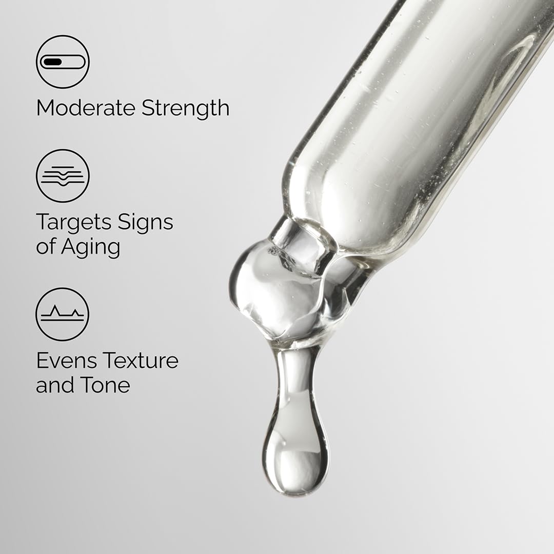 liquid serum form dispensed in drops for controlled application