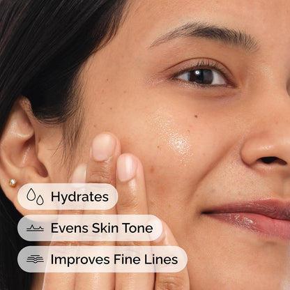 liquid serum format that absorbs easily into skin