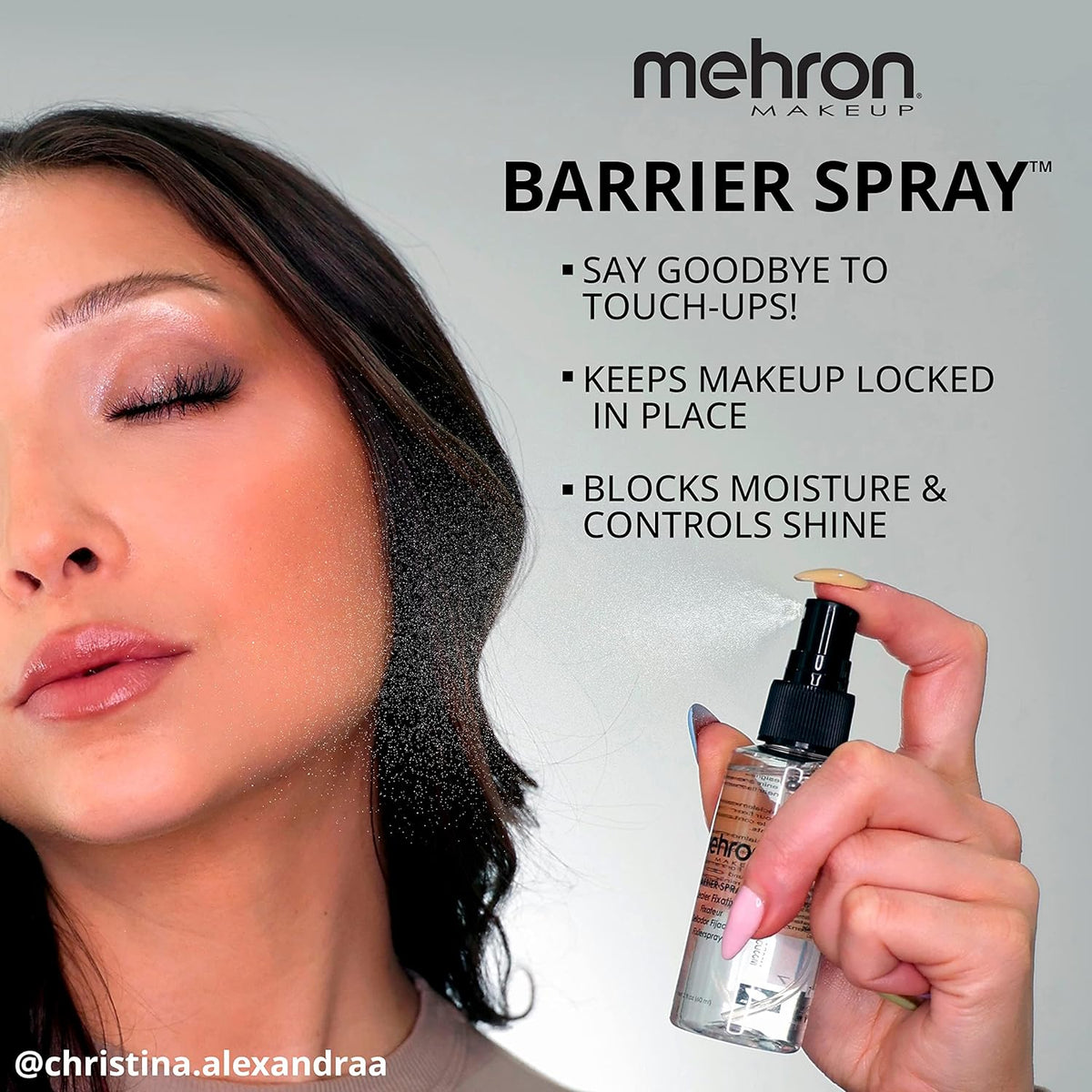 liquid spray delivery from bottle container for fine, even misting