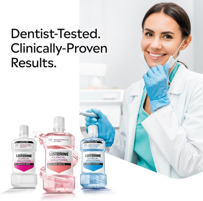 Listerine Clinical Solutions Breath Defense – Alcohol-Free Rinse Eliminating Dryness & Burning Sensation