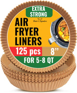 Air Fryer Paper Liners – Thoughtful Kitchen Stocking Stuffer for Busy Parents, 125 Pcs Disposable Liners