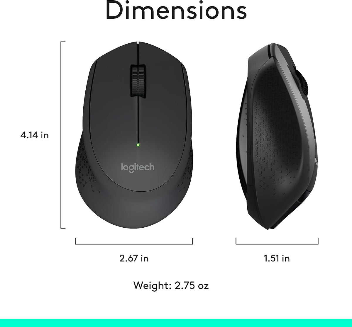 Logitech MK345 Ergonomic Wireless Combo – Palm Rest Keyboard and Optical Mouse for Focused Workdays, Plug-and-Play Productivity