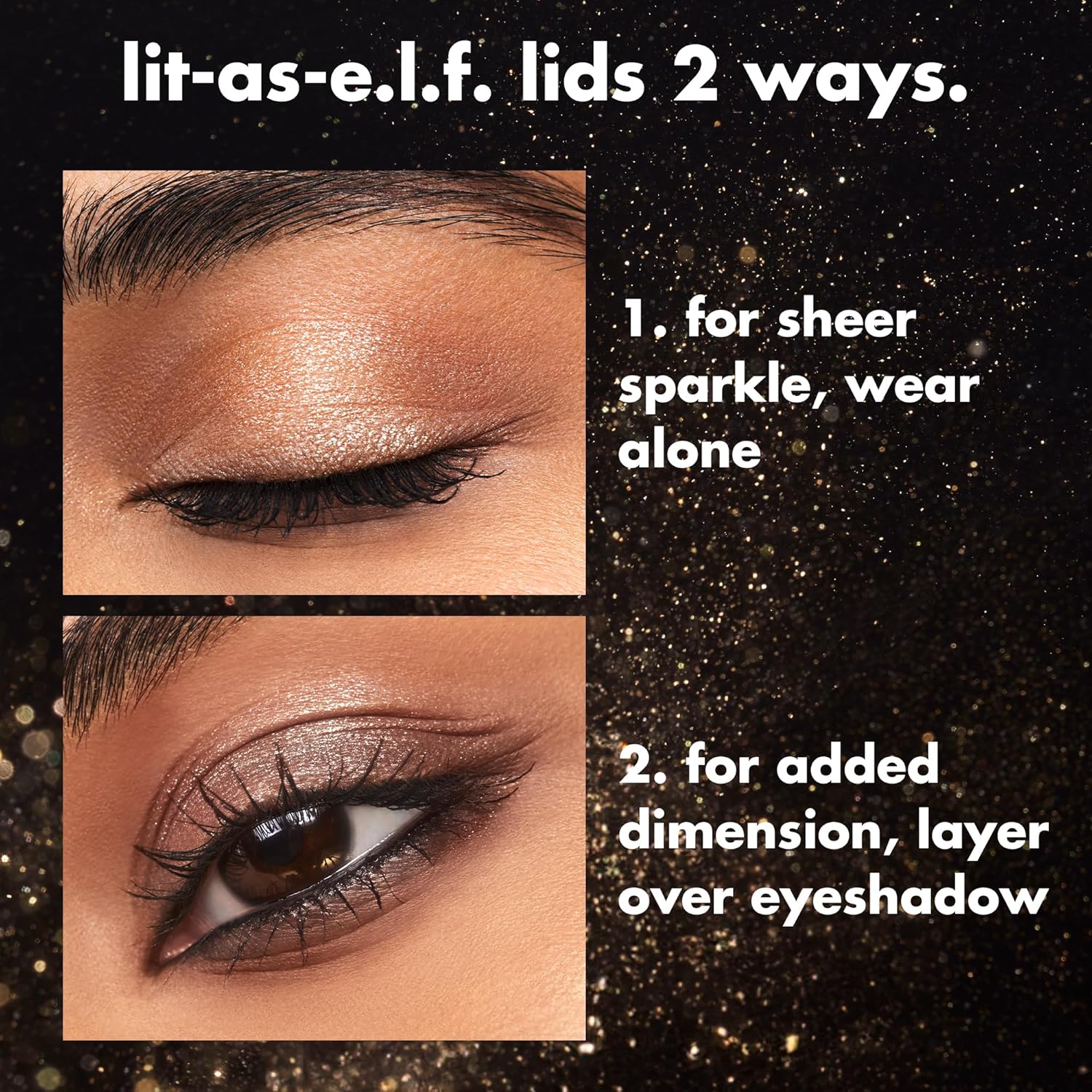 long-lasting wash of sparkle designed for party wear