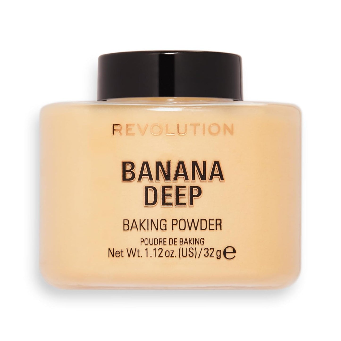 loose powder format in a 1.12 oz jar for controlled, buildable application