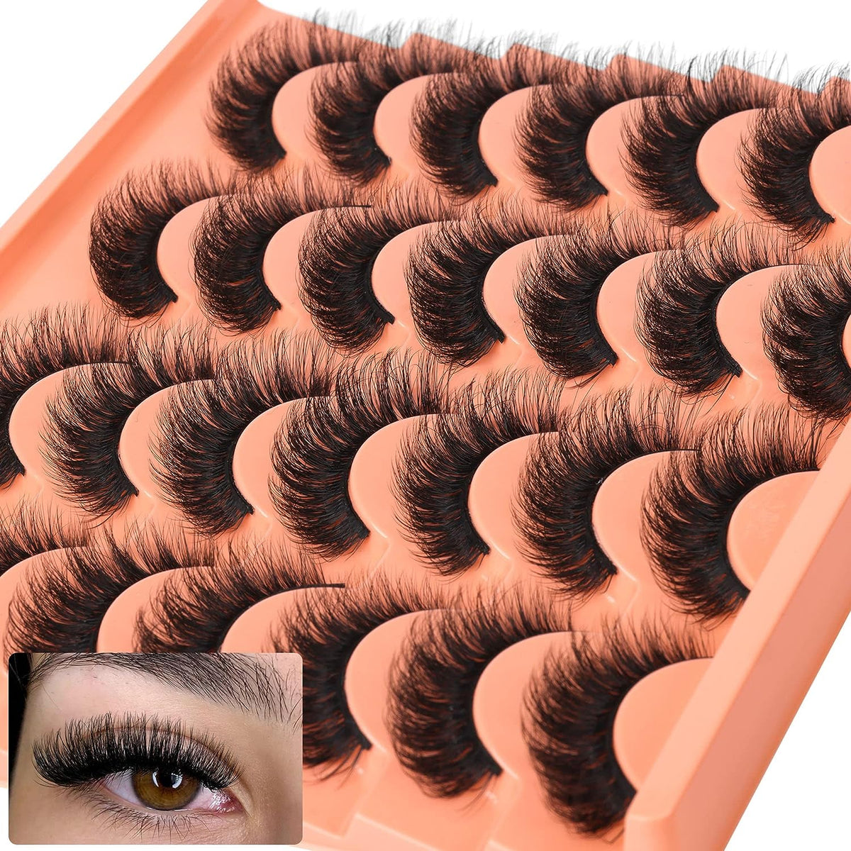 Losha Reusable 14-Pair Lash Set – A Pampering Beauty Essential for Bridal Prep & Me-Time Glam