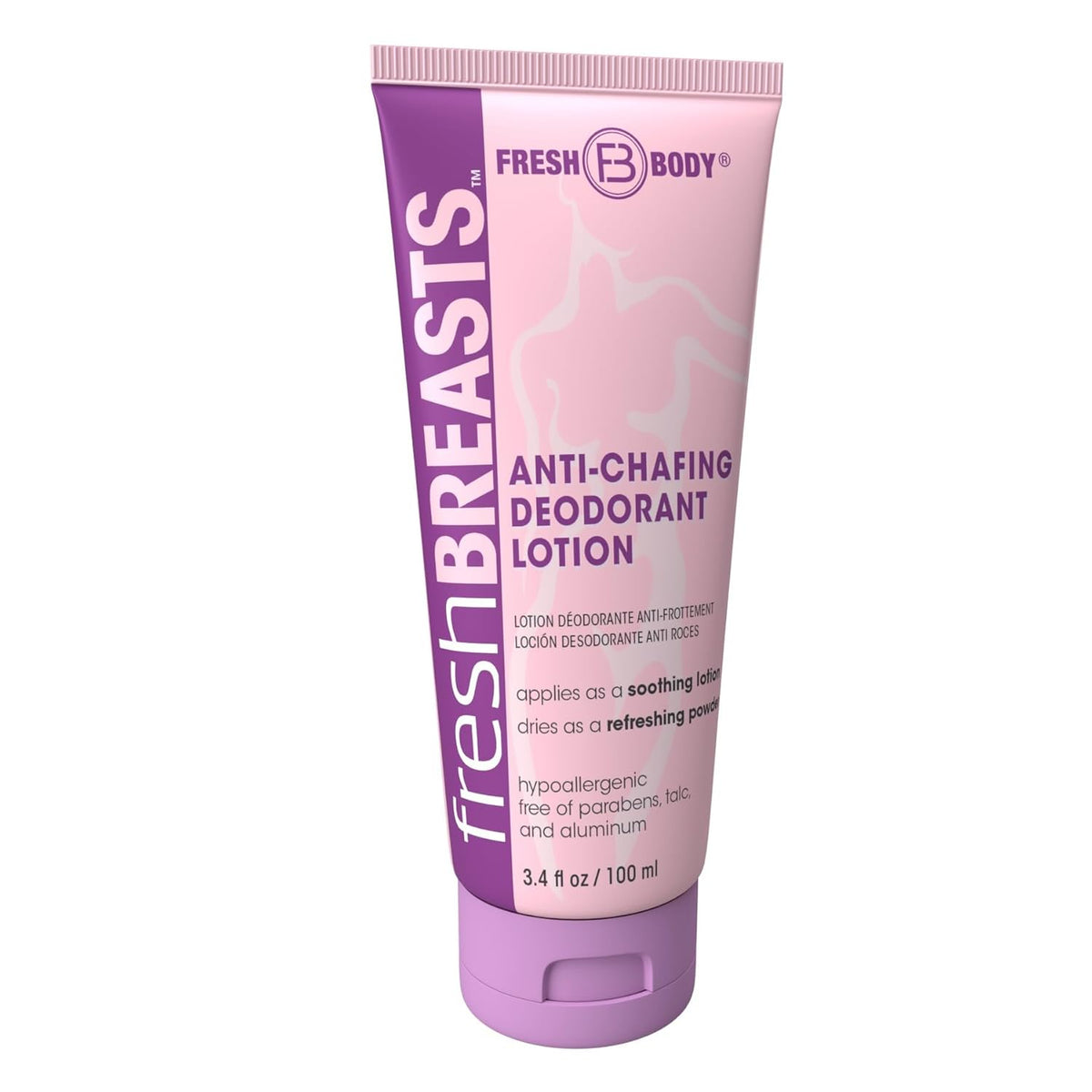 lotion-to-powder application technology that dries quickly to a silky, sweat-absorbing layer