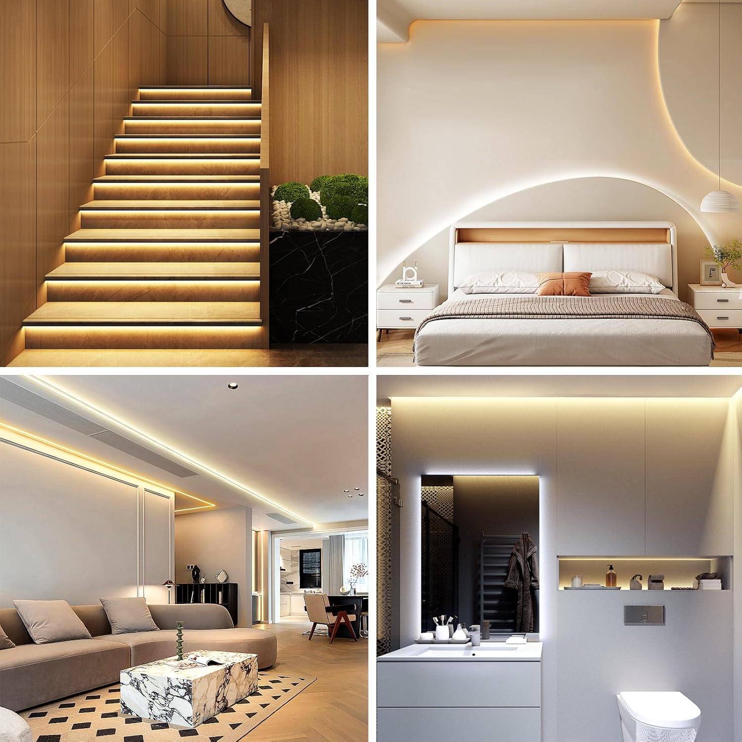 LotusLamp X LED Strip Lights – Thoughtful Housewarming Gift for New Homeowners, 100ft Smart Tape