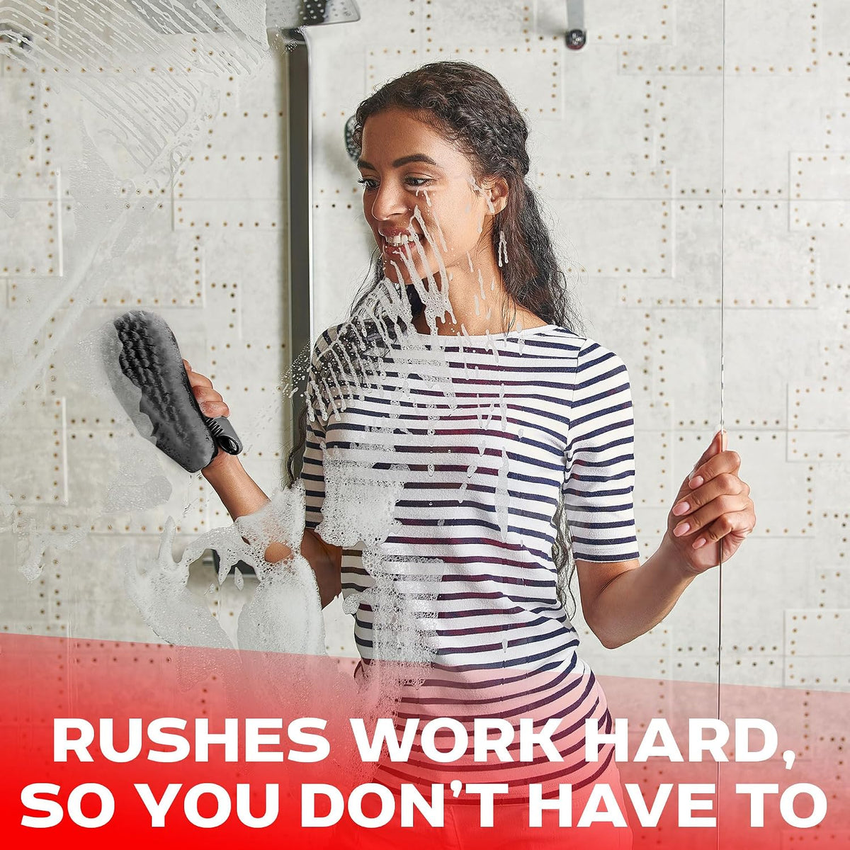 Low-Strain Grout Brush Trio – Pain-Free Bathroom Deep Clean for Sensitive Joints
