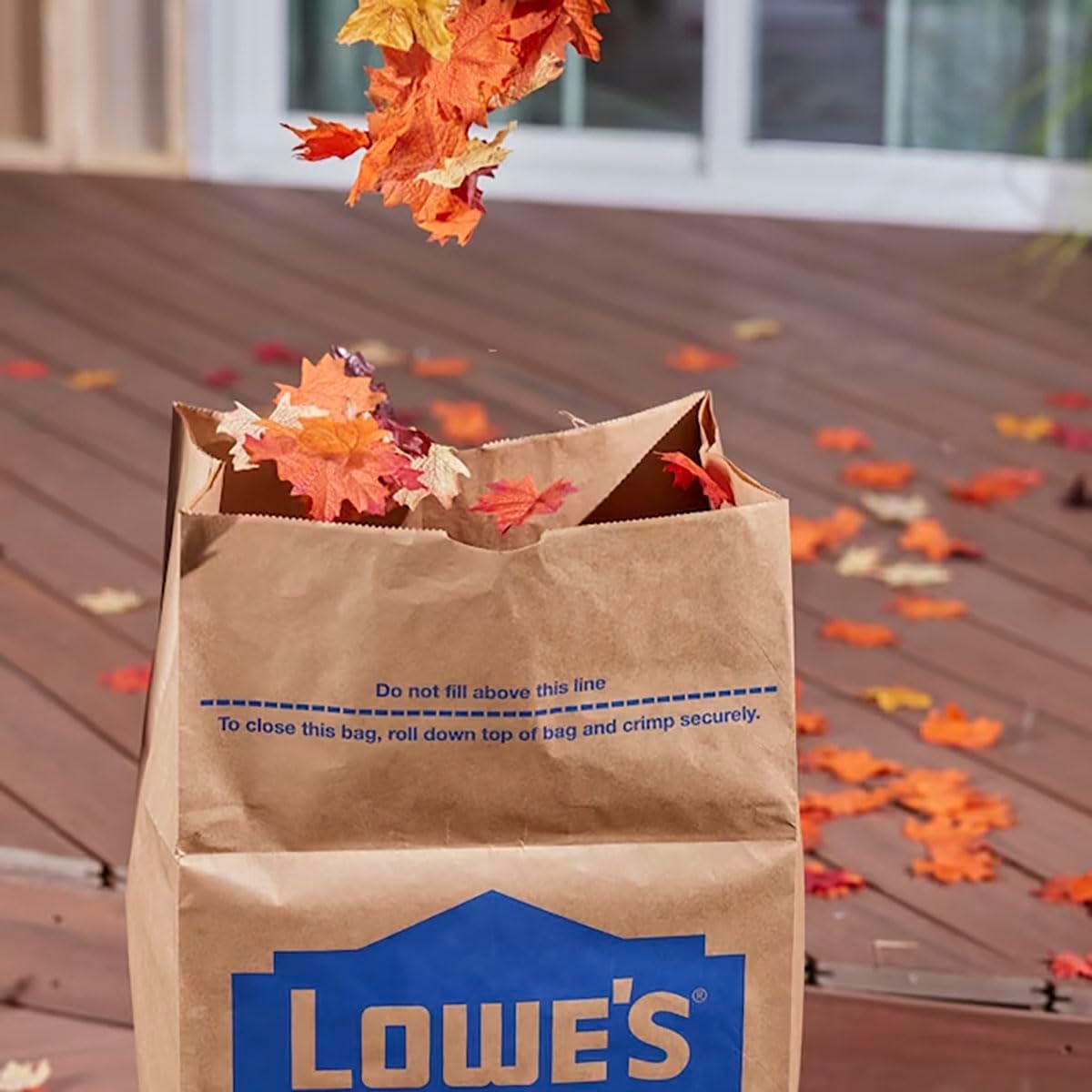 Lowe's Simple Brown Paper Lawn and Refuse Bags for Clutter-Free Yards, 30 Gallon 10 Pack