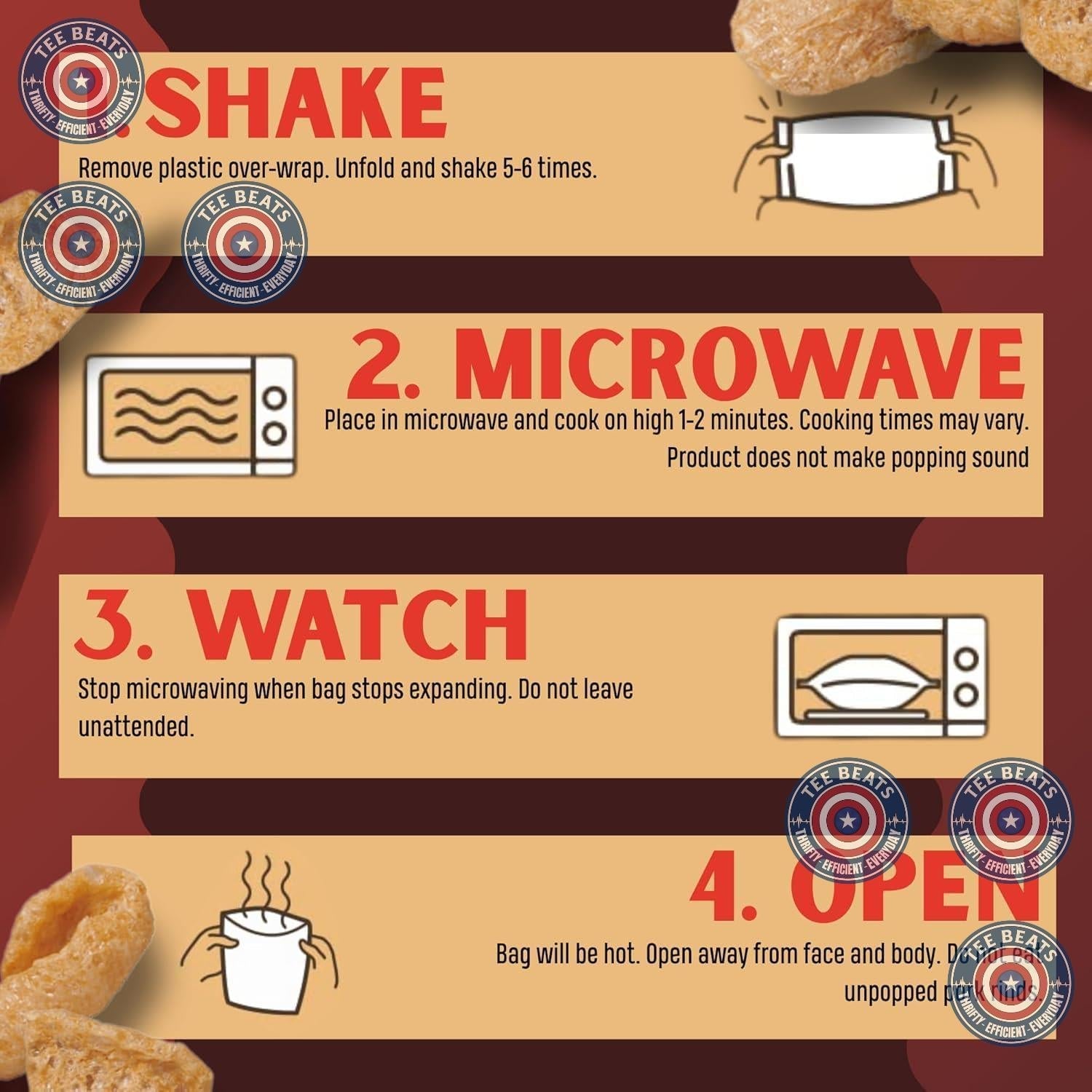 Lowrey's Bacon Curls Microwave Pork Rinds (Chicharrones), Original – Low-Carb Mindful Snacking for Home Wellness Routines