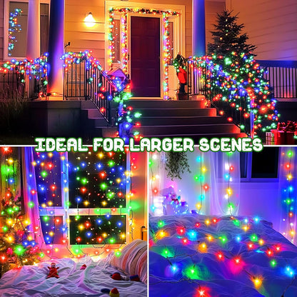 Lumabelle Ambient Fairy Lights – Living Room Aesthetic String Lights with Timer, 32.8ft 2-Pack Multicolor