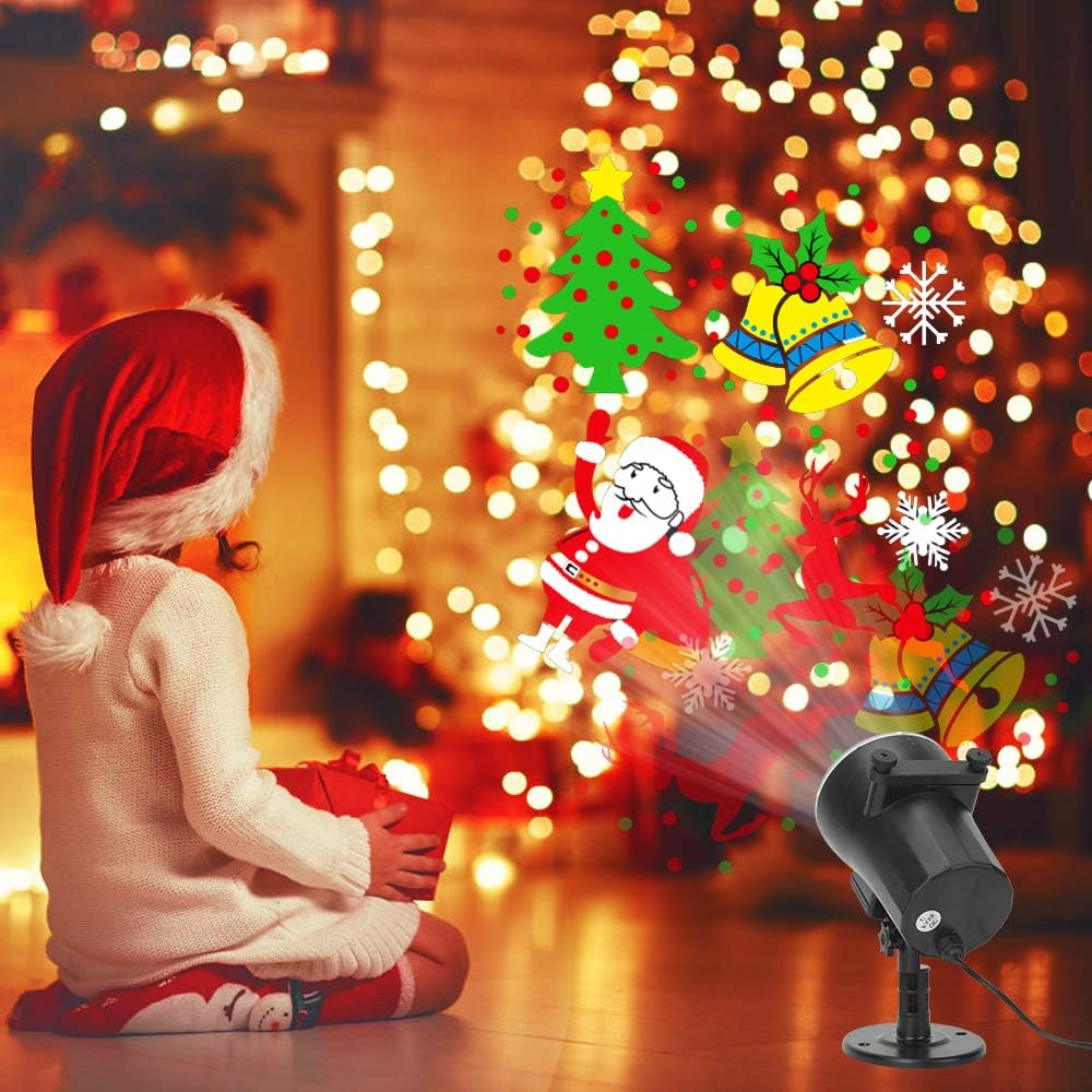 Lumaflair AuraGlow Outdoor Projector – Weatherproof Holiday Light for Patio, Garden, and Driveway Displays