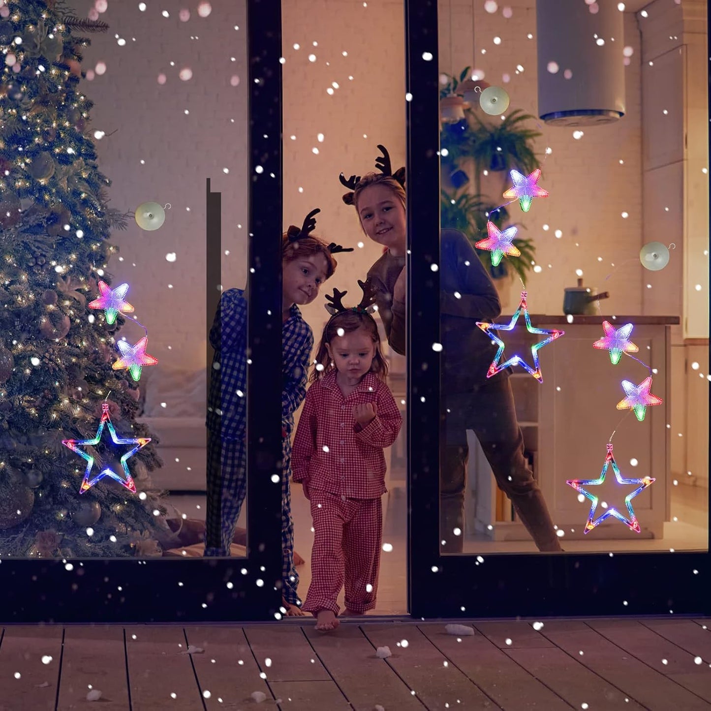 Lumalights Child-Safe Christmas Window Lights – Cool LED Decor for Nursery, Playroom & Kids' Bedroom