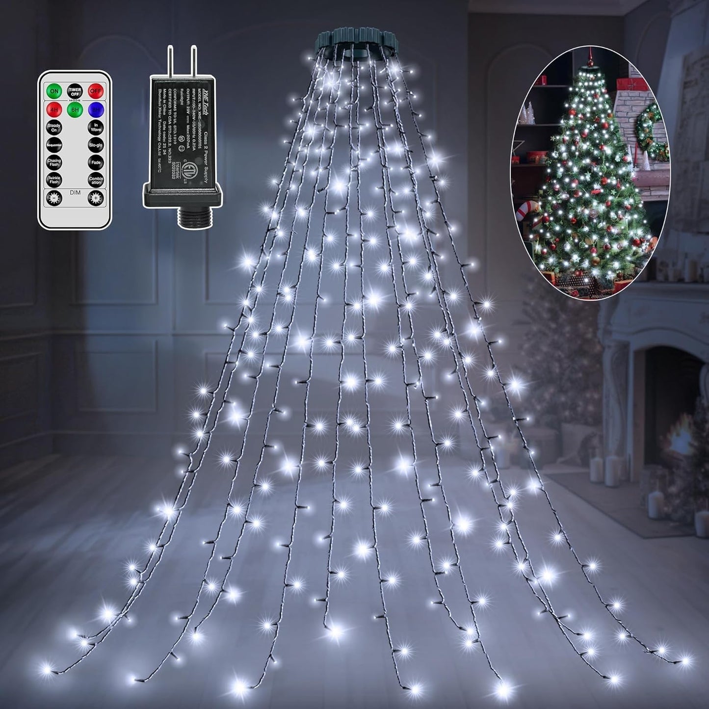 Lumastream 300 LED Christmas Tree Lights – Thoughtful Holiday Gift for Hosts and Home Decor Enthusiasts