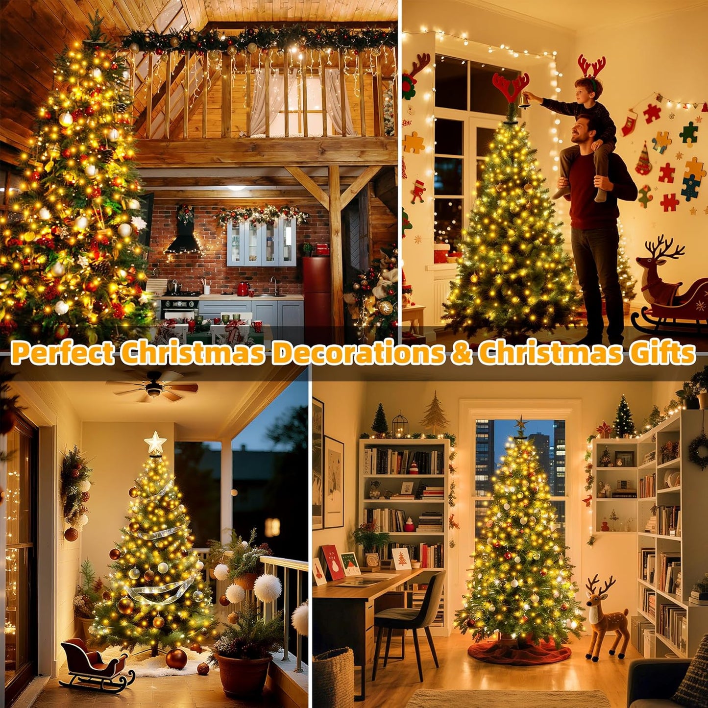 Lumastream 300 LED Christmas Tree Lights – Thoughtful Holiday Gift for Hosts and Home Decor Enthusiasts