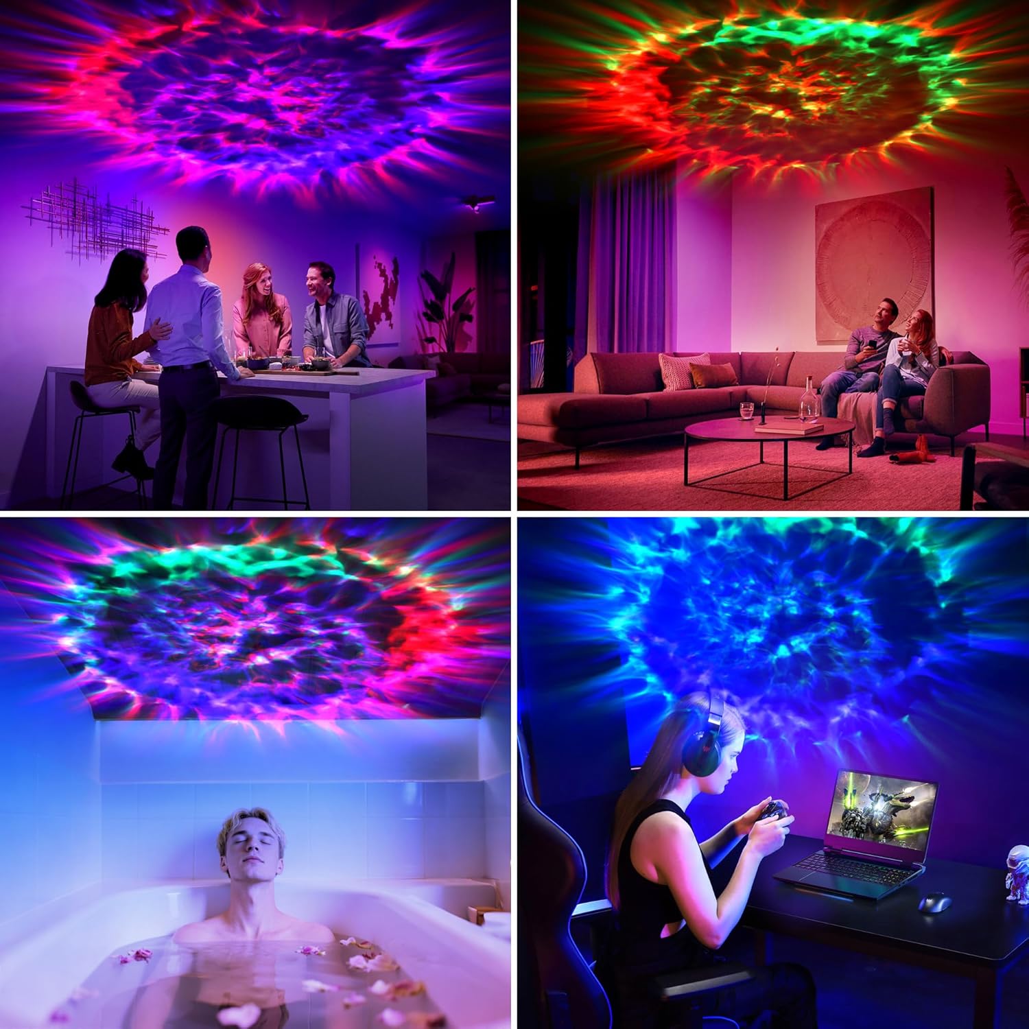 Lumaverse Galaxy Star Projector – Kids Bedroom Night Light, 41 Safe LED Star Modes with Auto Shutoff Timer