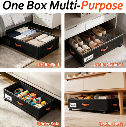LumeHaven Clear Lid Storage Drawer – Workspace Declutter Solution for Craft and Project Bins