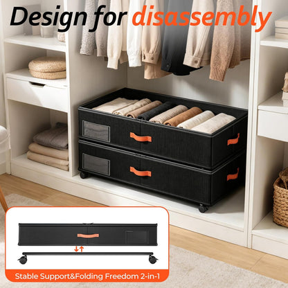 LumeHaven Clear Lid Storage Drawer – Workspace Declutter Solution for Craft and Project Bins