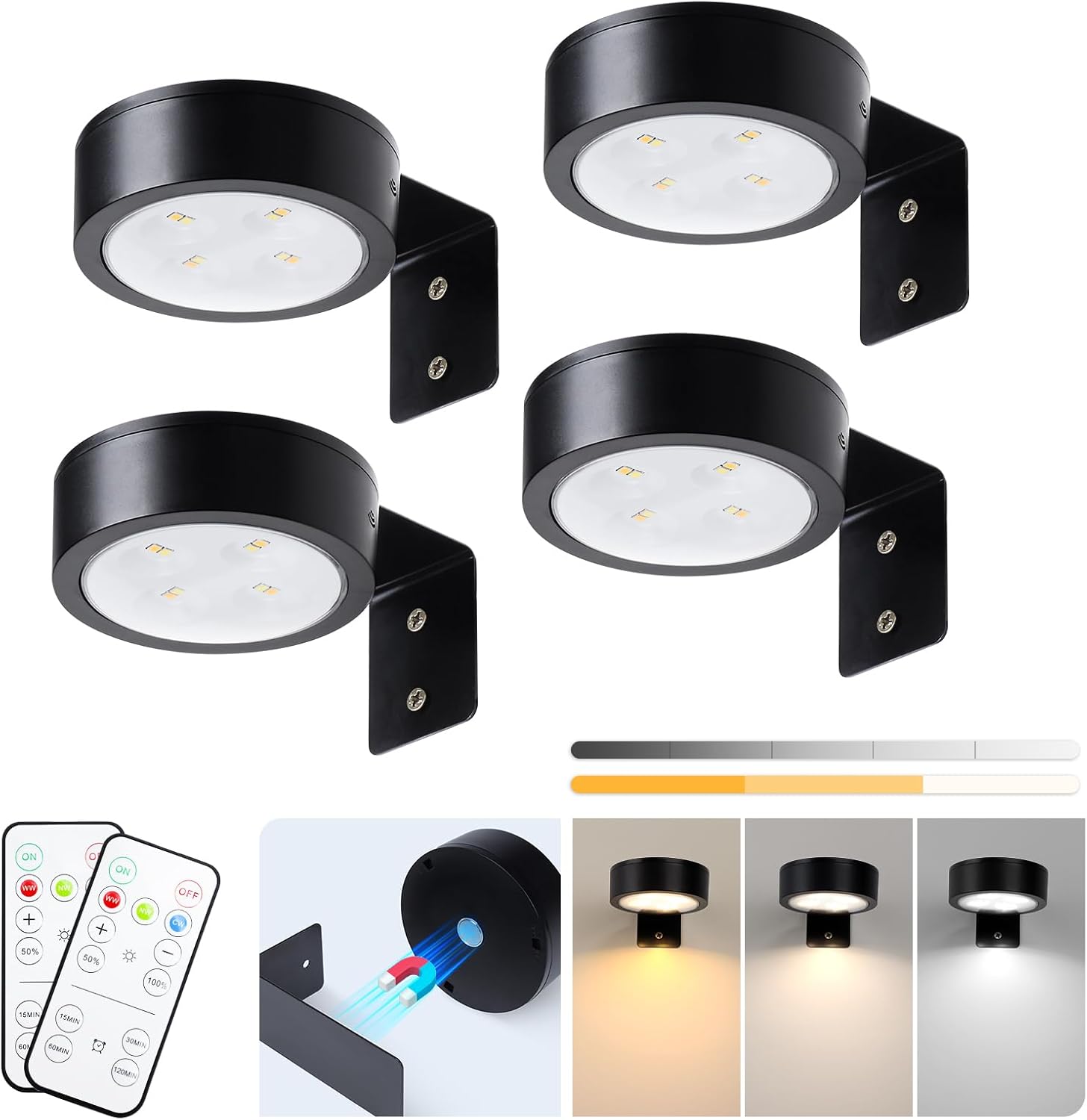 Lumena Picture Light – Premium Finish Gallery Accent, Gold Black White LED for Curated Walls