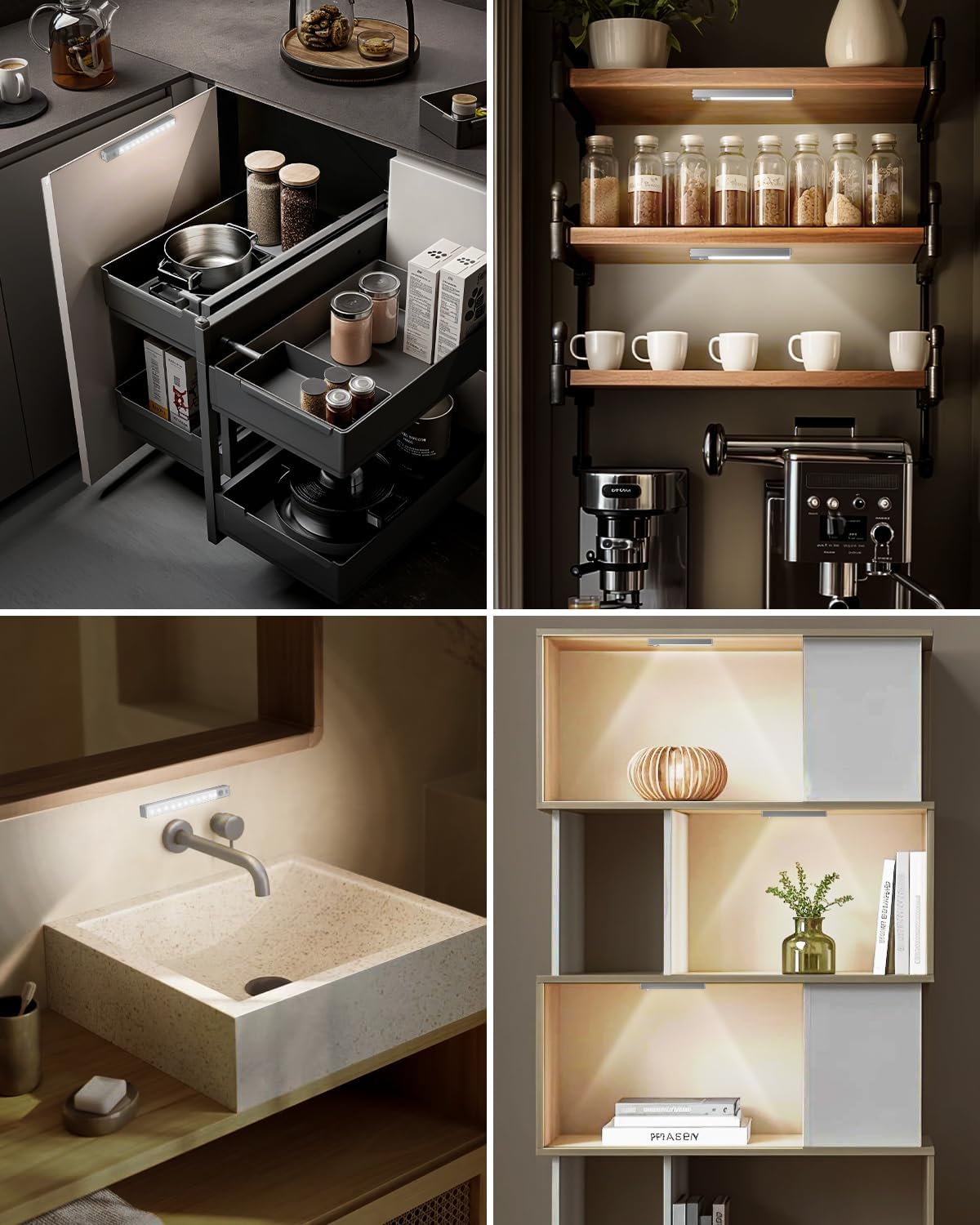 LumenGlow Motion Cabinet Light – Focused Home Office and Study Nook Task Lighting