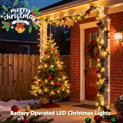Lumicharm Waterproof String Lights – Patio and Balcony Outdoor Lighting, 18ft Battery Powered 50 LED