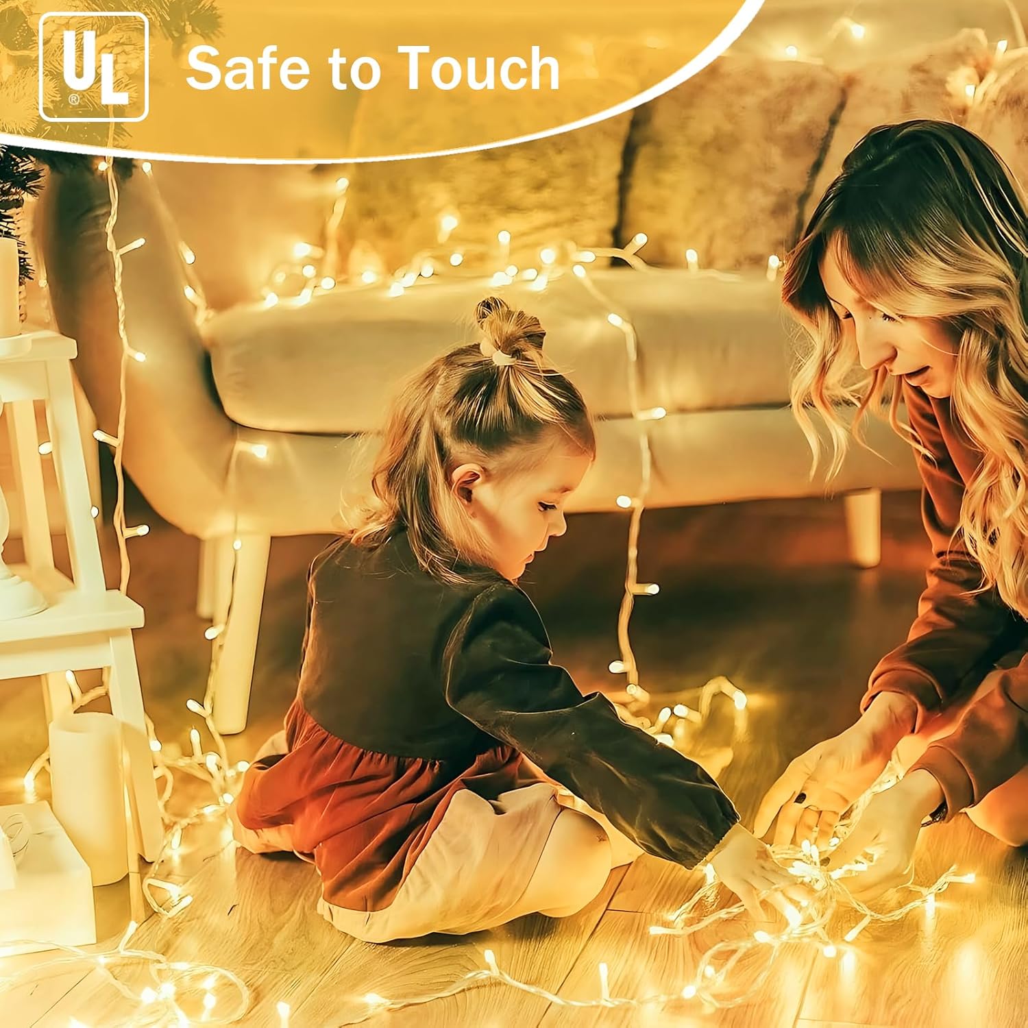 Lumify Cool Touch LED String Lights for Kids Bedroom – Child Safe Twinkle Lights with Auto Shutoff Timer