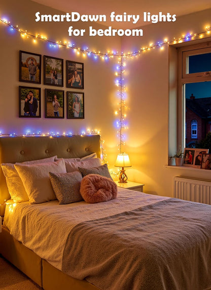 Lumify Low Voltage Fairy Lights 10ft – Flameless Twinkle Lights for Family Living Areas, Pet Friendly Indoor Lighting