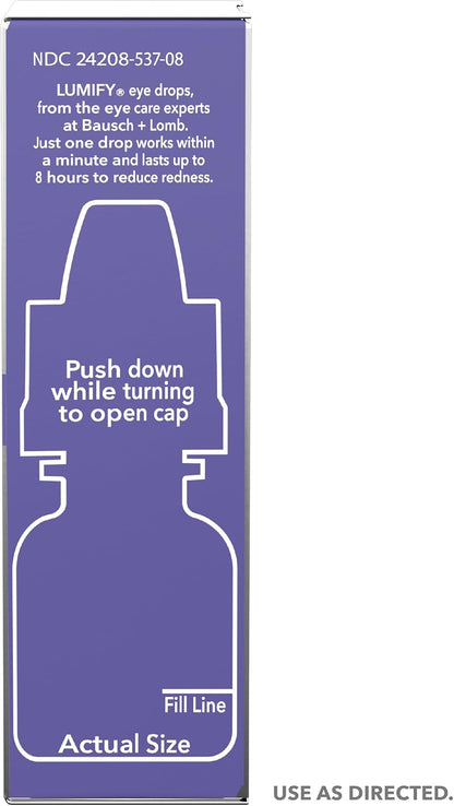 Lumify Redness Relief Eye Drops – Compact Carry-On Pick for Business Flyers, Travel Size