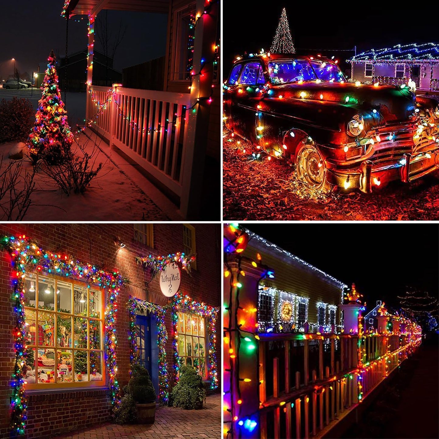 Lumify Solar C6 Strawberry Lights – Cool-to-Touch 100 LED String Lights for Kids' Playhouse and Backyard Family Zones