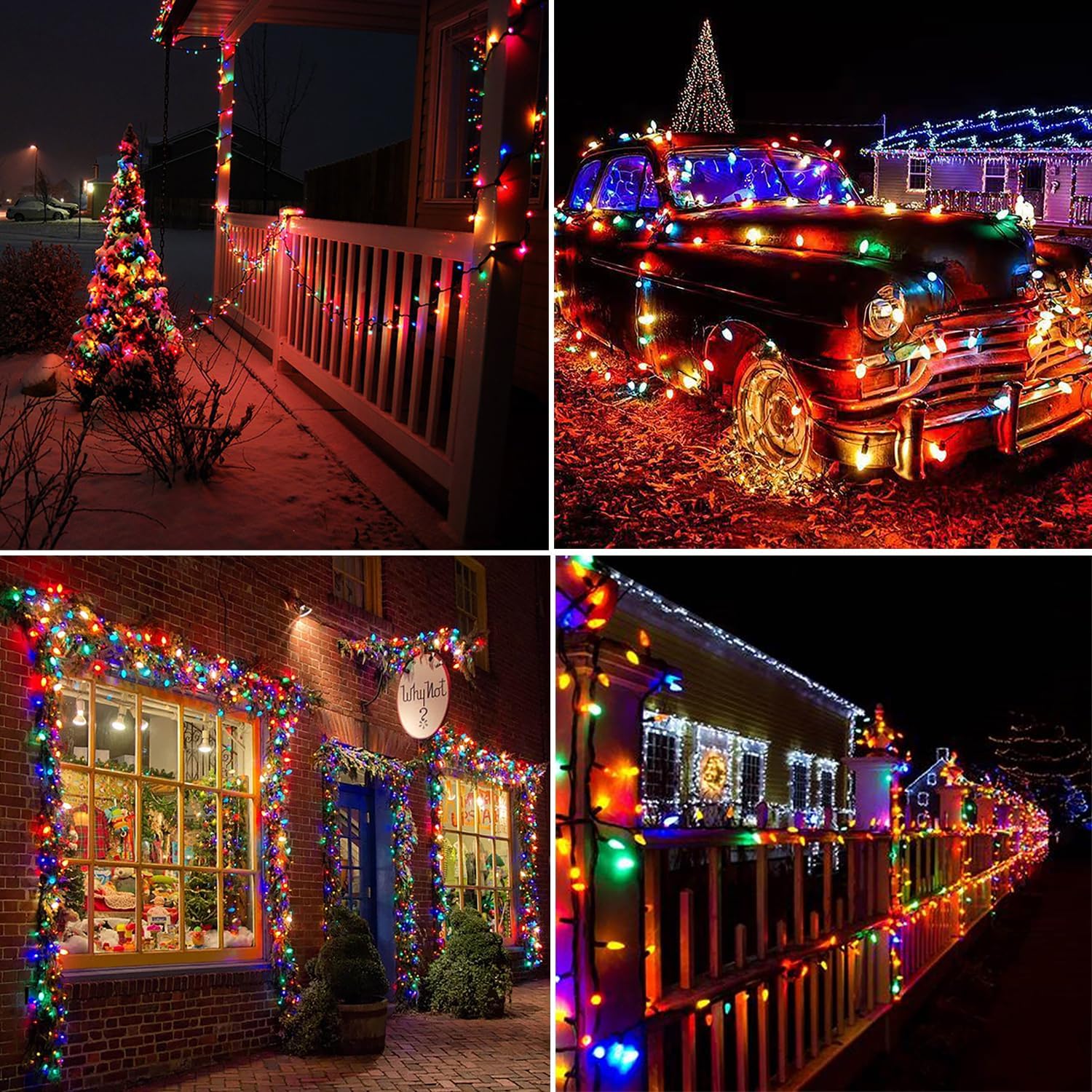 Lumify Solar C6 Strawberry Lights – Cool-to-Touch 100 LED String Lights for Kids' Playhouse and Backyard Family Zones