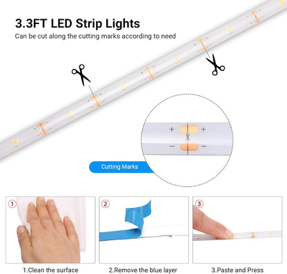 LumifyHome Battery LED Strip – Flameless, Cool-Touch Night Light for Bedrooms and Nurseries