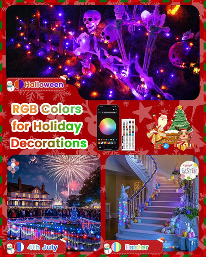 LumifyHome Safe String Lights – Nursery and Playroom Decor, Flame Free 82ft Color Changing Lights with Auto Shutoff