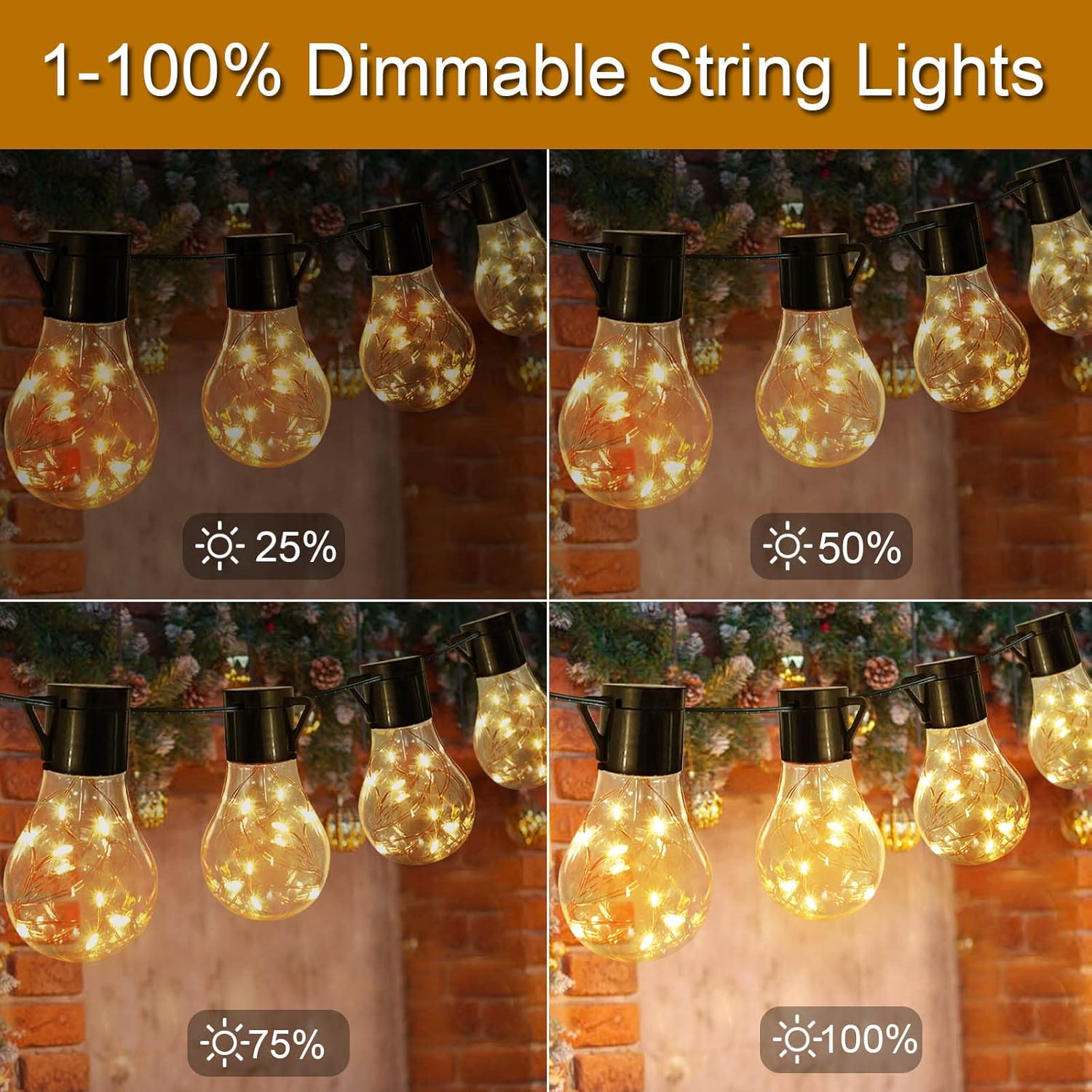 LumifyPro Battery Hanging String Lights 20 Cool to Touch LED Bulbs, Safe Kids Bedroom and Nursery Decor with 8 Modes Timer