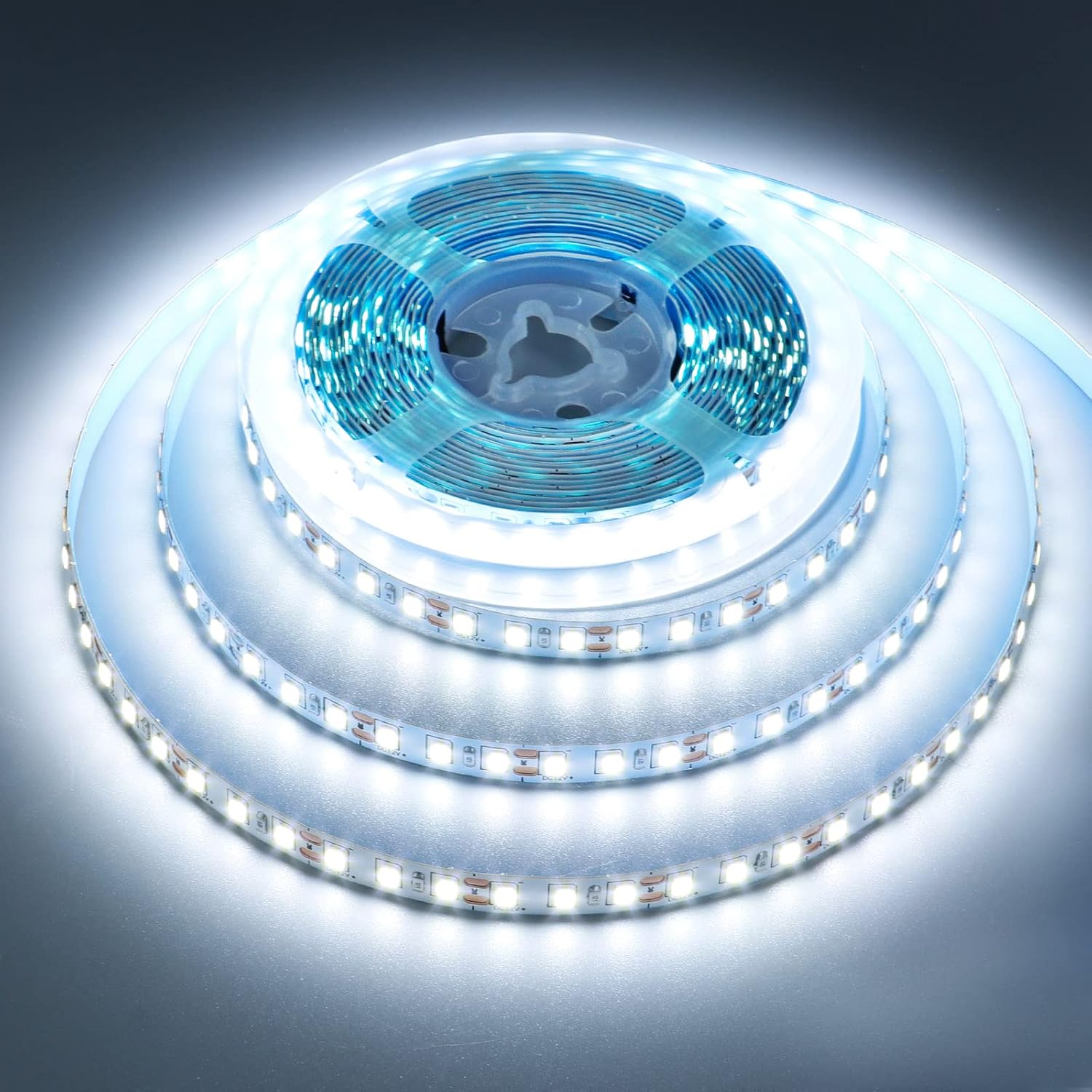 Lumiglow 12V LED Strip Light – Child-Safe Low-Heat Accent for Nursery and Kids Bedroom, 16.4ft Warm White Tape