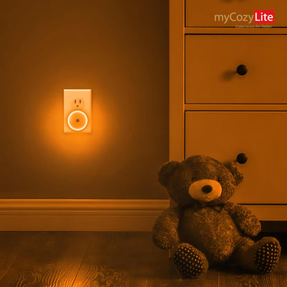 Lumina Amber Night Light – Thoughtful Housewarming Gift for New Homeowners, 2 Pack Plug-In Set