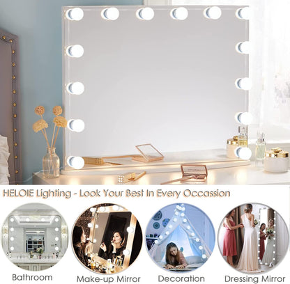 LuminGlow Child Safe Vanity Lights – Low Voltage USB Powered Strip, No Drilling Required for Rental Homes