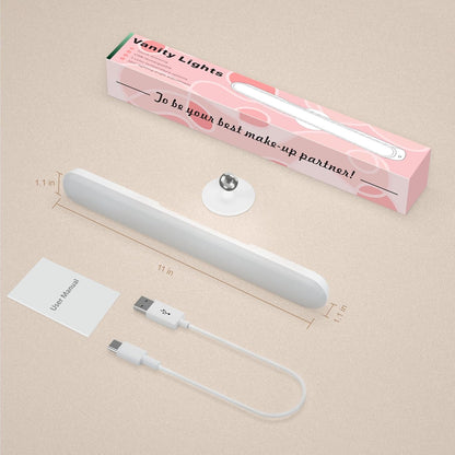 LuminGlow Cordless Vanity Light – Cool Touch LED Lamp Safe Around Kids and Pets