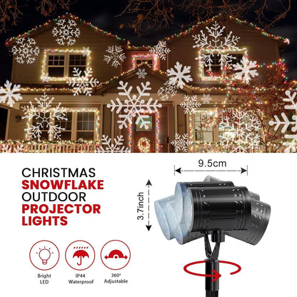 LUMINOUS Winters Night Snowflake Projector – Nursery and Playroom Night Light, Flame Free Design