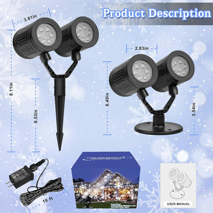 LUMIORA WinterGlow Snowflake Projector – Thoughtful Holiday Gift for Her, Cozy Home Winter Ambiance