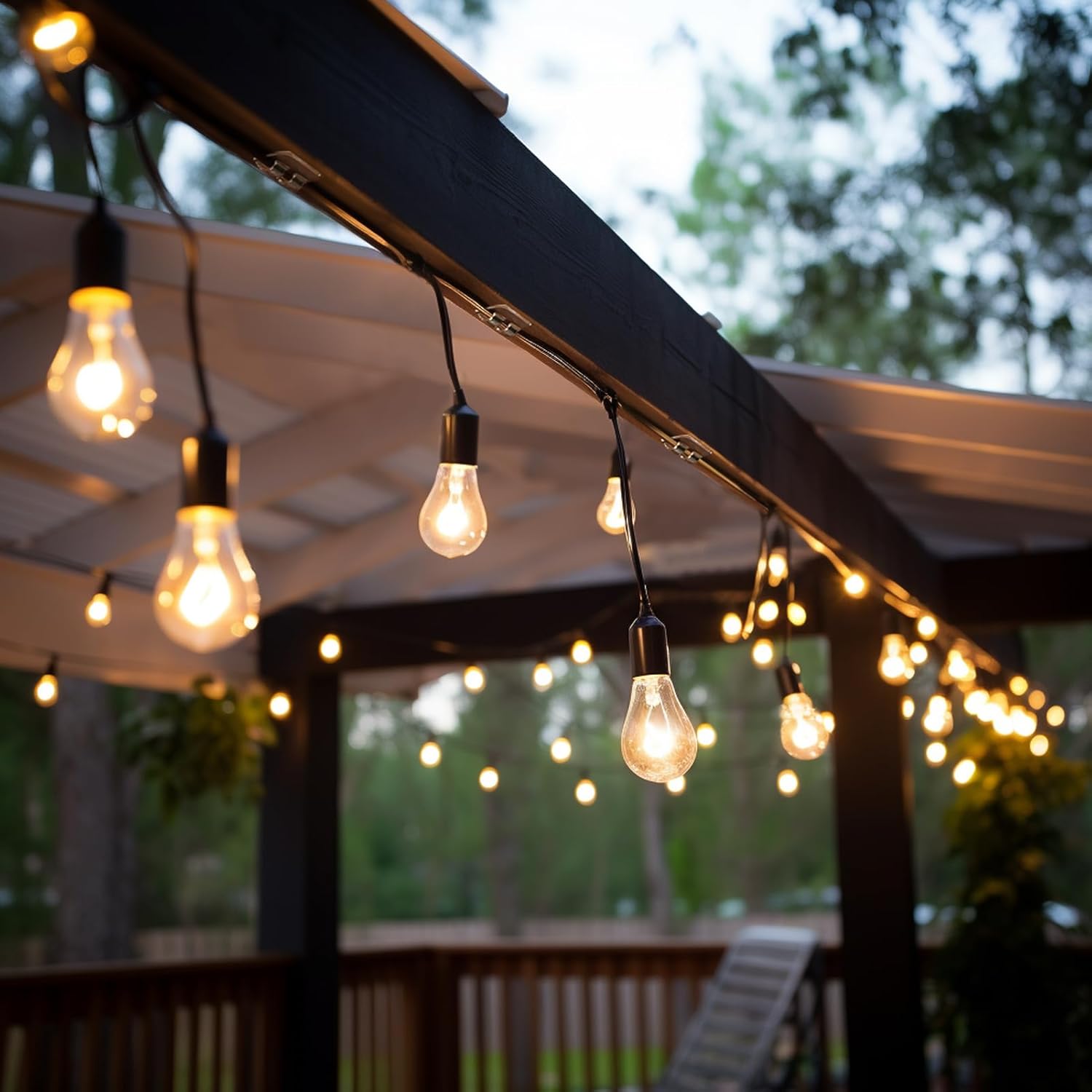 Lumivo Transparent String Light Holders – Sleek No-Screw Mounts for Minimalist Home Décor and Soft Glow Setups